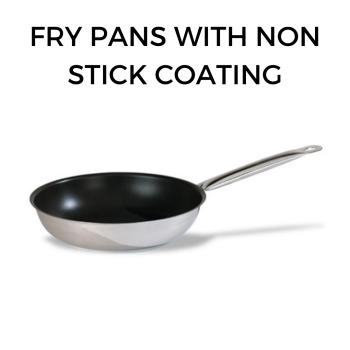 Fry pans with non stick coating