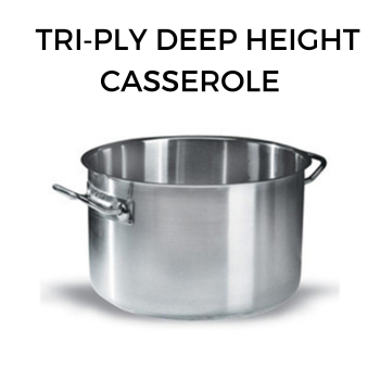 Tri‐Ply Deep Height Casserole